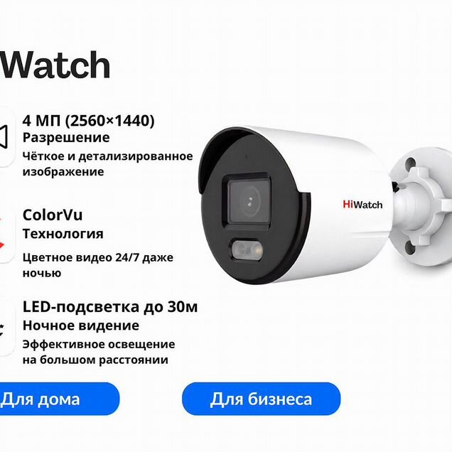 Видеокамера HiWatch DS-I450L(C) (2.8 мм) Уличная IP-камера