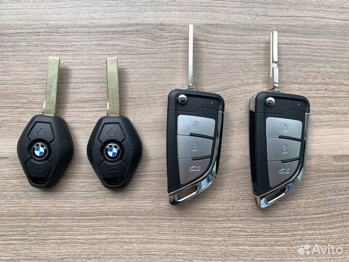 Ключ BMW ромб HU92 с привязкой