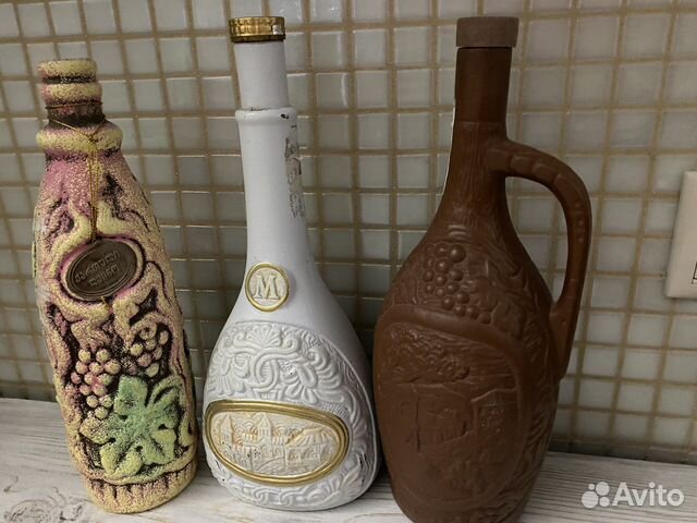 Бутылки керамические