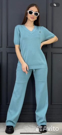 Брючный костюм женский трикотажный