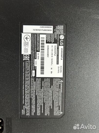Телевизор LG 43UK6200PLA