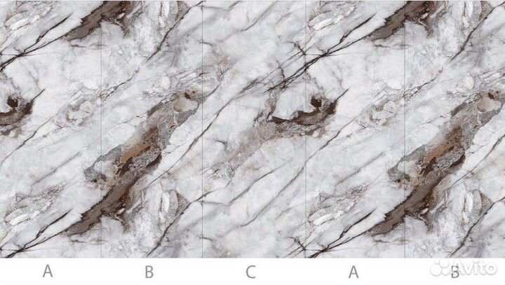 Стеновая панель с эффектом мрамора