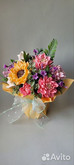 Букет из мыла ручной работы