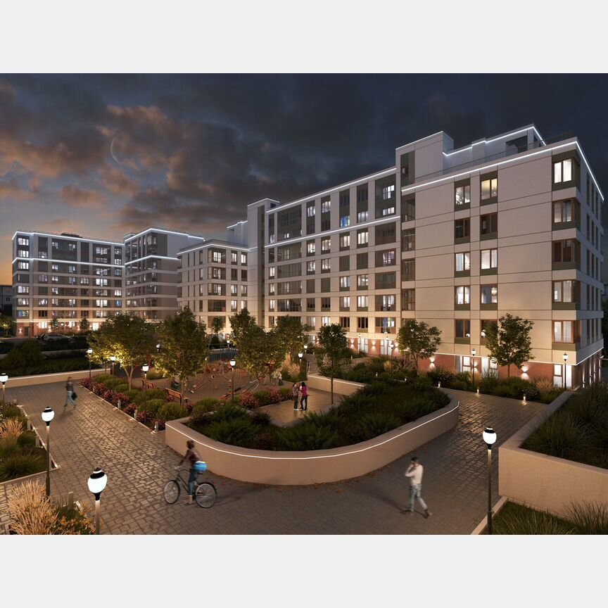 Квартира-студия, 34,2 м², 1/8 эт.