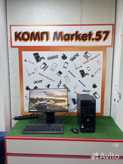 Игровой компьютер HP/Core i5/Ram16GB/SSD/RX570