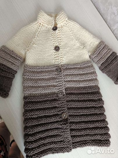 Кардиган детский вязаный