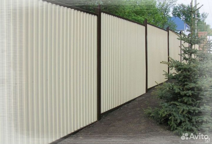 Забор из профнастила