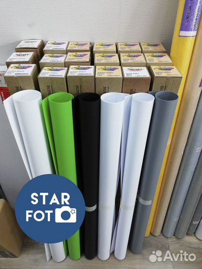 Пластиковый фон Superior белый 1х1,3м матовый