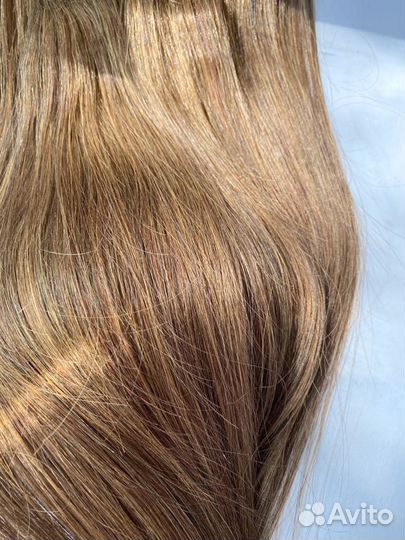 Натуральные волосы на заколках