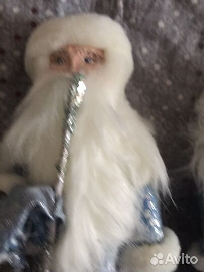 Дед мороз и снегурочка ручной работы и и пластика