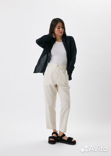 Рубашка лен Uniqlo