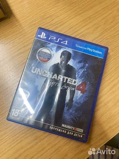 Диск на ps4 uncharted 4