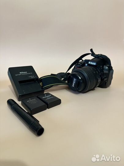 Зеркальный фотоаппарат nikon d3100, 2 объектива