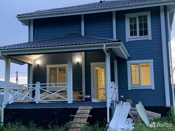 Шлифовка,покраска деревянных домов