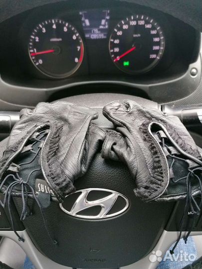 Перчатки кожаные женские