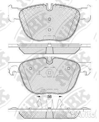 Комплект тормозных колодок PN0094 nibk