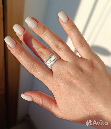 Кольцо из японского бисера