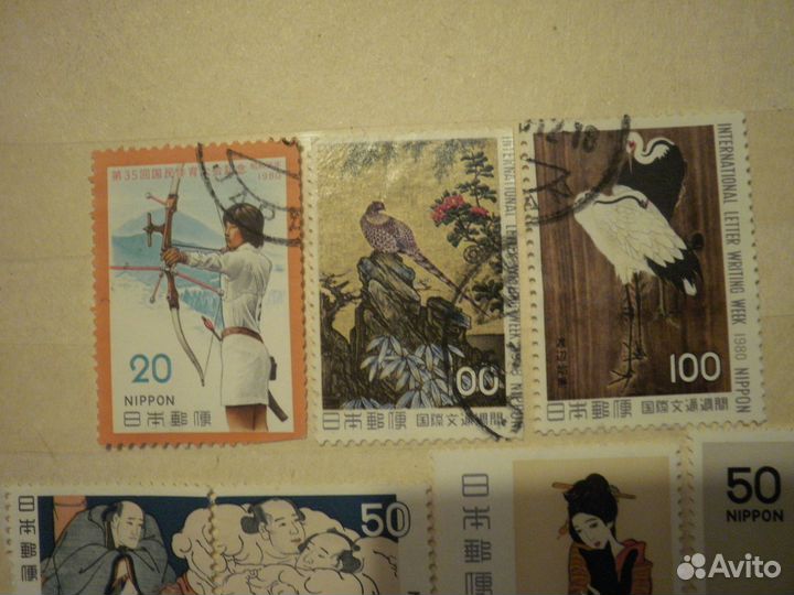 Набор Nippon Япония 25 марок + Malaysia сцепка