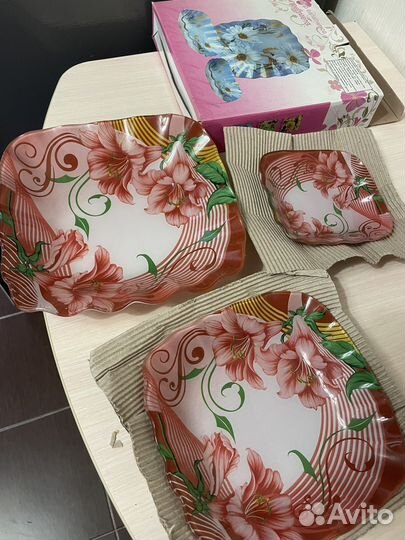 Набор стеклянных салатников 3 предмета