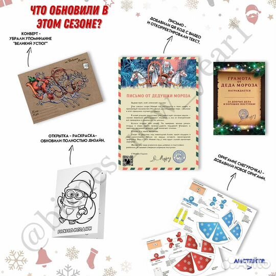 Готовый бизнес к Н.Г. Продажа писем от Деда Мороза