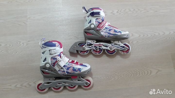 Роликовые коньки раздвижные Reaction Rainbow