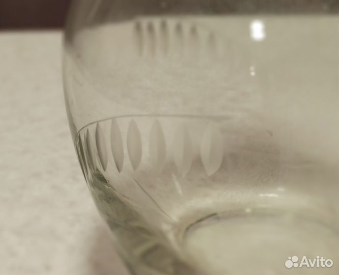 Графин / штоф стеклянный пр-ва ссср, с пробкой