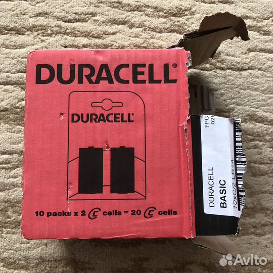 Батарейки Duracell LR14 (c2)