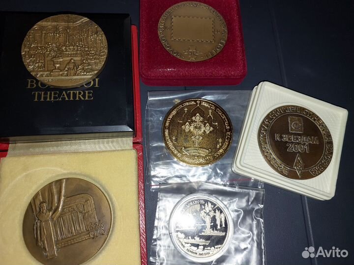 Медали настольные Россия СССР