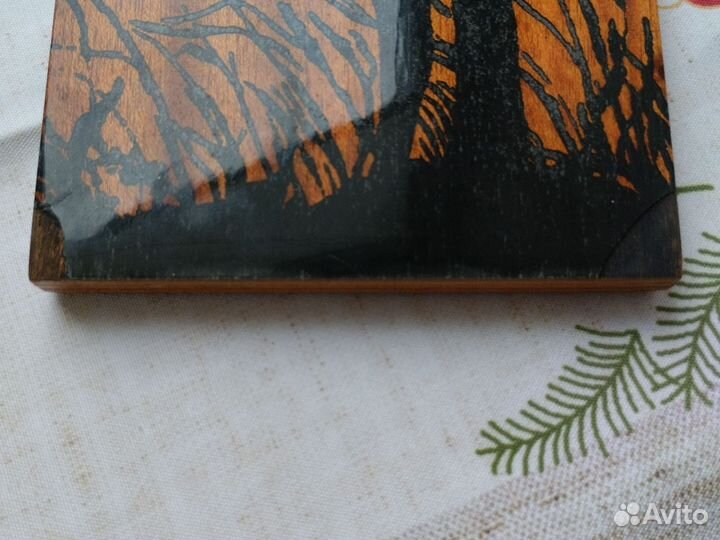Деревянное панно настенное СССР, декор. Винтаж