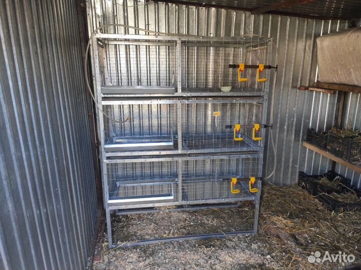 Клетки металлические для сх птицы