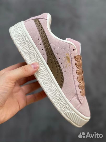 Кроссовки puma suede xl розовые