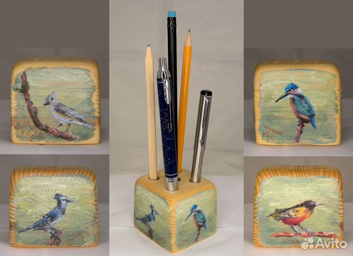 Карандашница - птицы