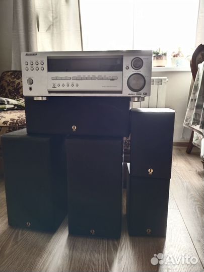 Ресивер pioneer vsx-D514+акустика Sven HP-514T