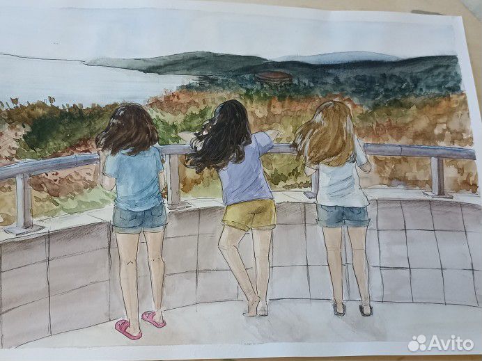 Картины акварелью на заказ