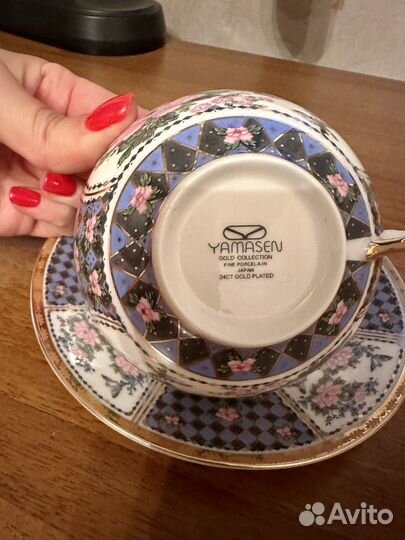 Чайная пара Yamasen Gold Collection 24 ct Gold