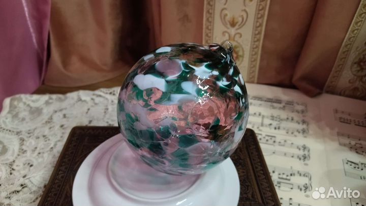 Антиквариат. Шар на ёлку. Стекло. Германия