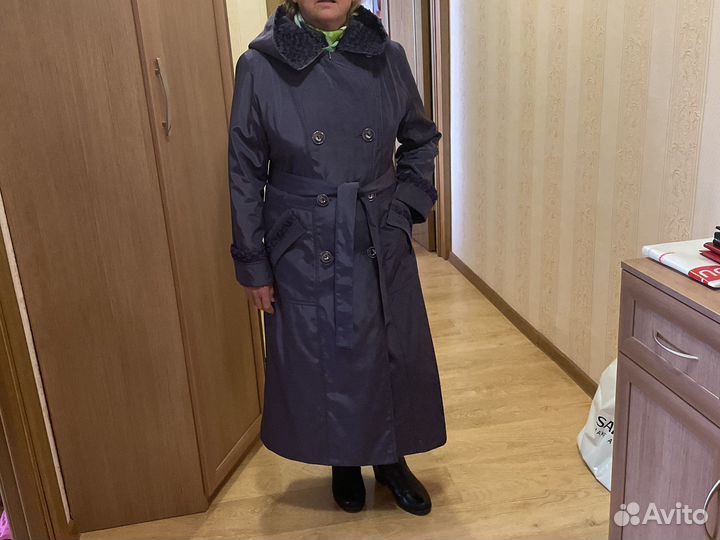 Пальто на тонком сентипоне