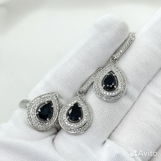 Золотой гарнитур с бриллиантами 1,33 карата 585