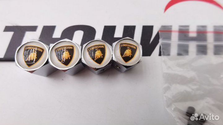 Колпачки на ниппель Lamborghini с защитой от кражи