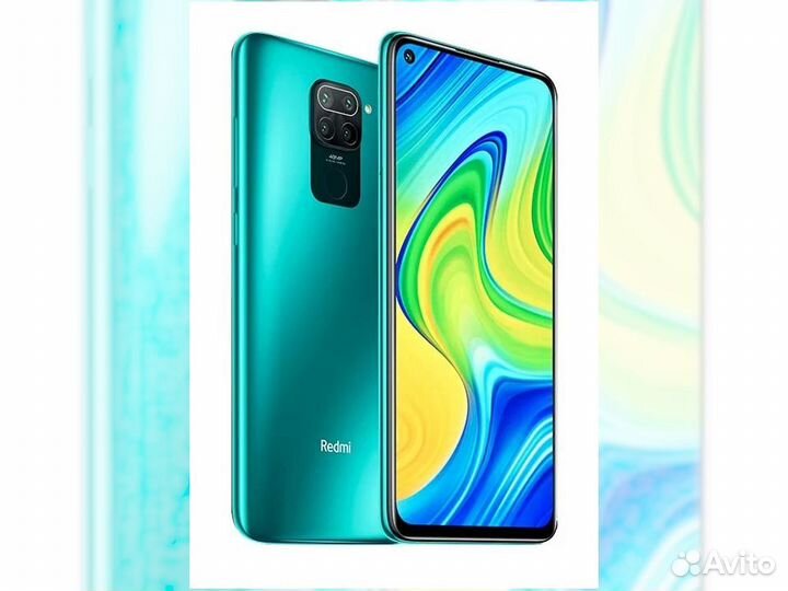 Смартфон Xiaomi Redmi Note 9 3/64GB (NFC) (зелёный