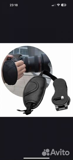 Кожаный ремешок на запястье для камер