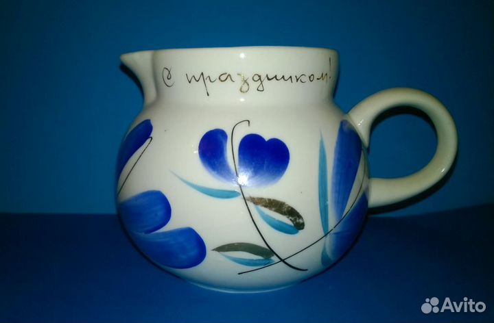 Молочник советский, 1971 Г., золотое нанесение