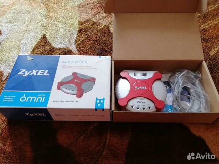 Модем Zyxel omni 56k