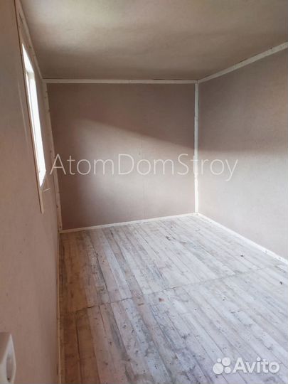 Вагончик бытовка строительная с установкой