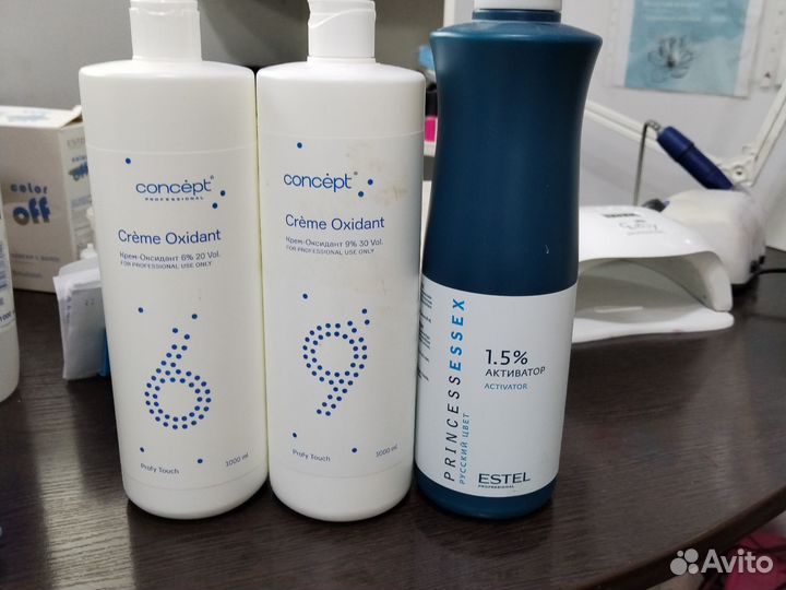 Оксидант 6% 9% concept, оксидант 1,5% estel