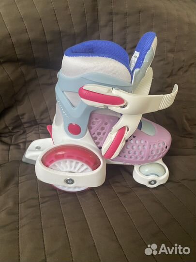 Роликовые коньки детские размер 25-28