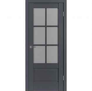 Дверь межкомнатная ER2 800 мм оникс со стеклом