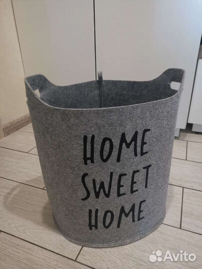 Корзина для белья из фетра