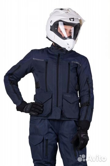 Motorradjacke Course Four Seasons Blau Damen blau