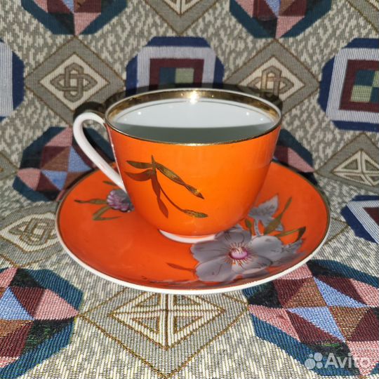 Чайная пара гигант Мальва СССР